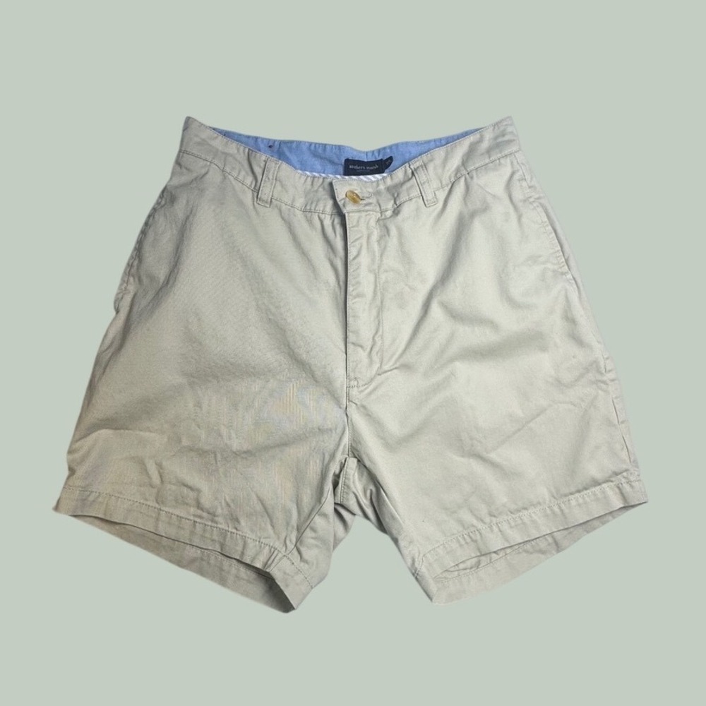 Southern Marsh Mens Khaki Tan Regatta Shorts Size 28 Cotton Twill preppy